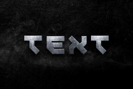 3D Metal Text Effect