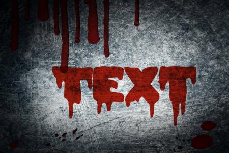 Blood Text Effect