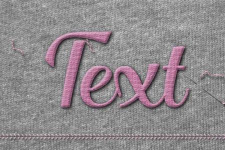 Fabric Text Effect