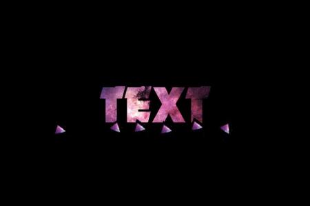 Galaxy Text Effect