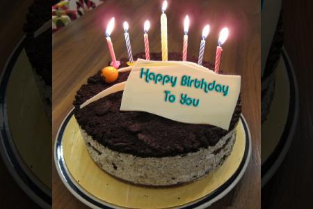 Write name on birthday cake online