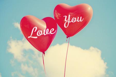 Write your name on the balloon heart online