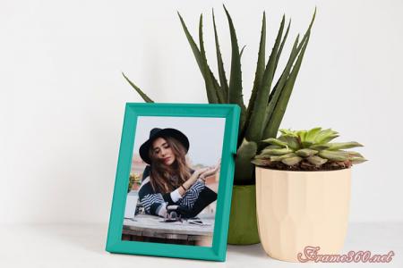 Photo Frame Next To A Plant