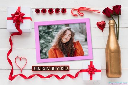 Montage I Love You Photo Frames Online Editing
