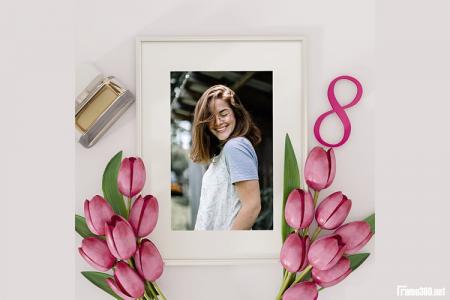 Create beautiful and meaningful International Women's Day photo frames online