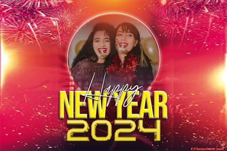 Make ‎2024 Happy New Year Photo Frames Online ..