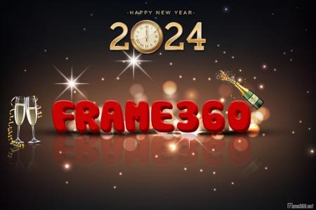 New year cards 3D by name online