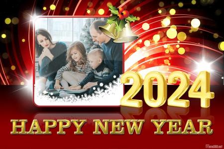 New Year Red Frame 2024