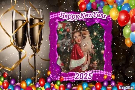 Frame Happy New Year 2025 nice