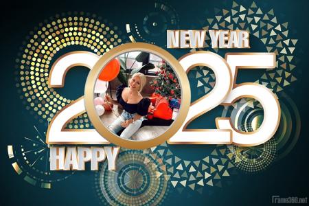 Happy New Year Frame 2025 Online