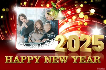 New Year Red Frame 2025