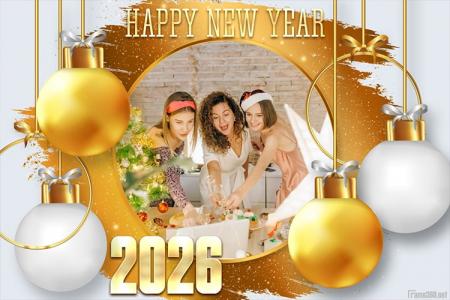 Frame Text Happy New Year 2026