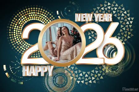 Happy New Year Frame 2026 Online