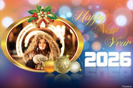 Shiny New Year Photo Frame