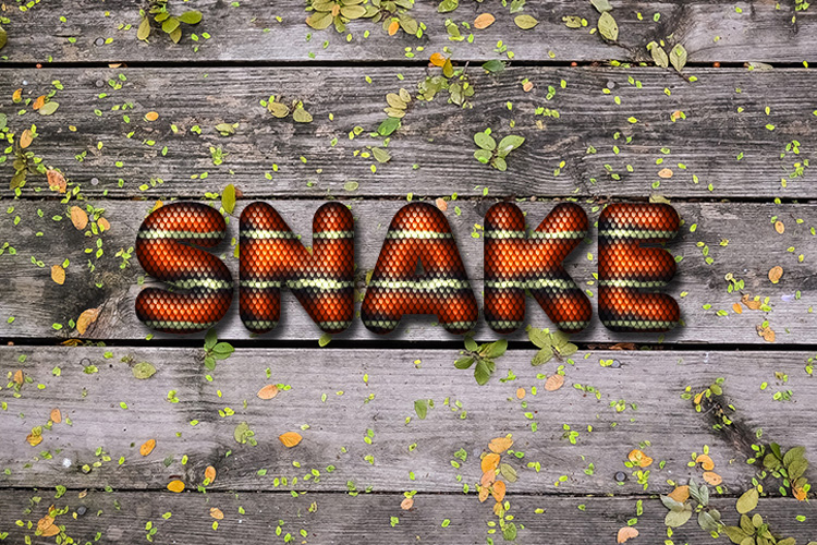 Snake Text Effect