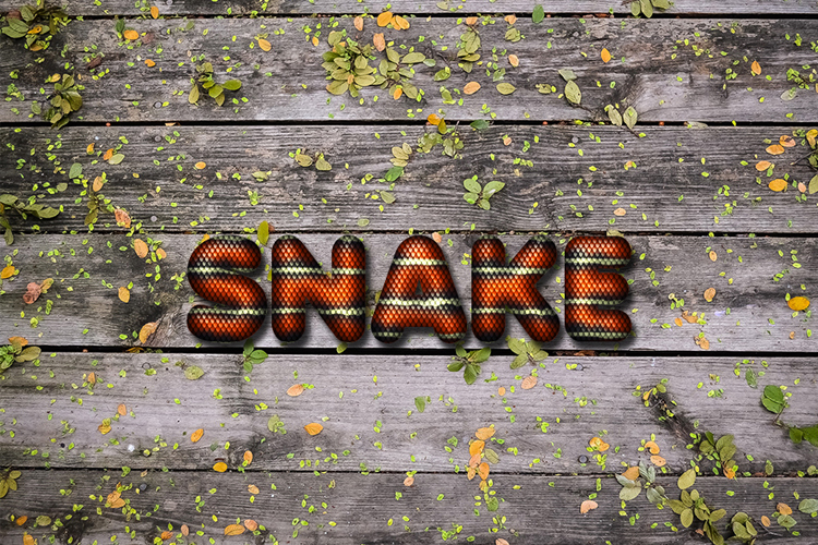 Snake Skin Text Effect