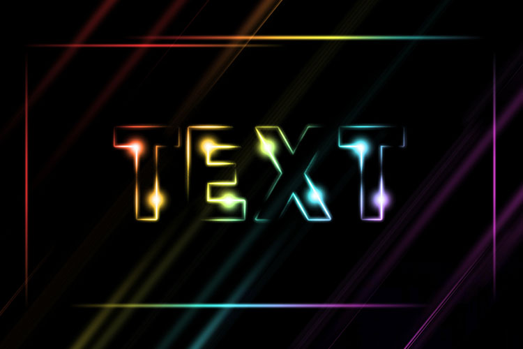 Light Text Effect