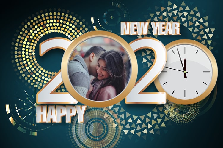 Happy New Year Frame 2020 Online