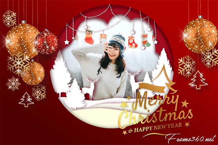 Merry Christmas Photo Frames Online Free