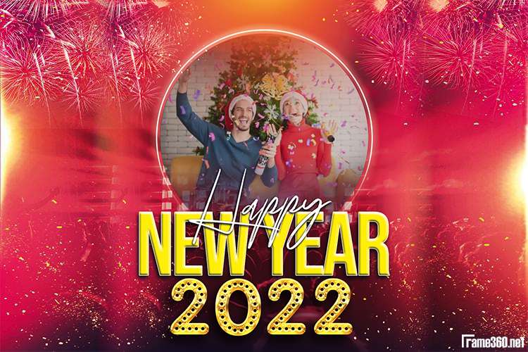 Happy new year 2022 photo editor pixiz