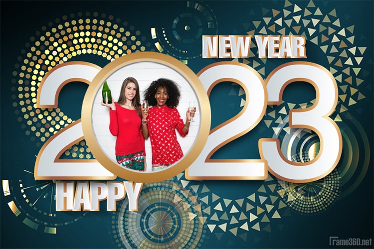 Happy New Year Frame 2023 Online