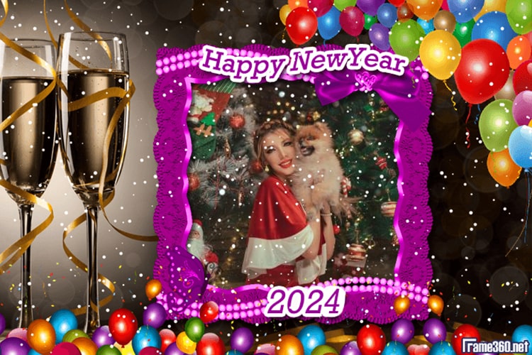 Frame Happy New Year 2024 nice